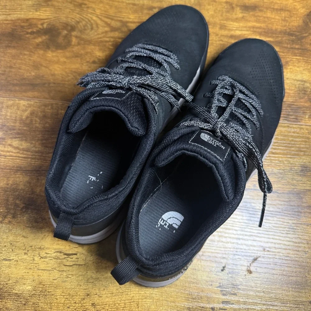 The North Face Larimer Lace II NF0A5LWI Black Leather Sneaker Mens Size 12.5